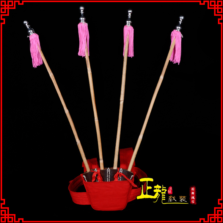 旬阳戏装戏曲用品靠旗男女大靠 靠板 正宗牛皮旗杆旗架