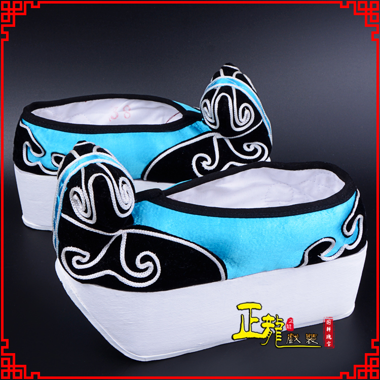 旬阳京越剧黄梅戏古装男书生小生鞋云头鞋戏曲鞋云履 云头鞋