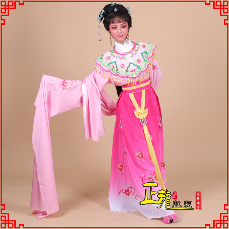 旬阳水袖青衣练功花旦服 梅花古装衣